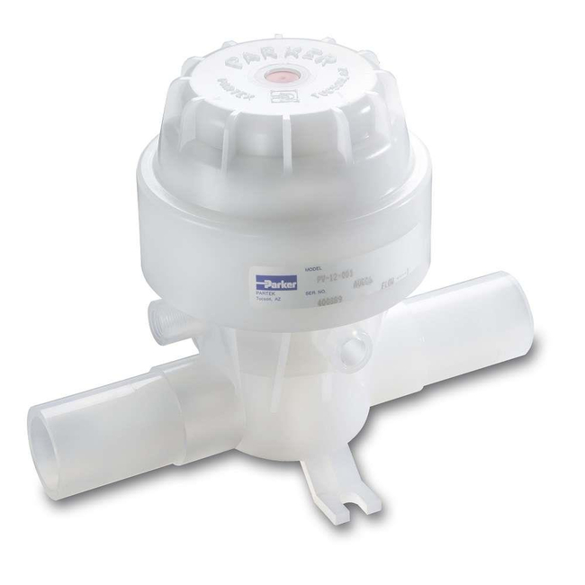 UHP PFA Air-operated Diaphragm (1 inch) 2-Way Valve – PV-12 Series
